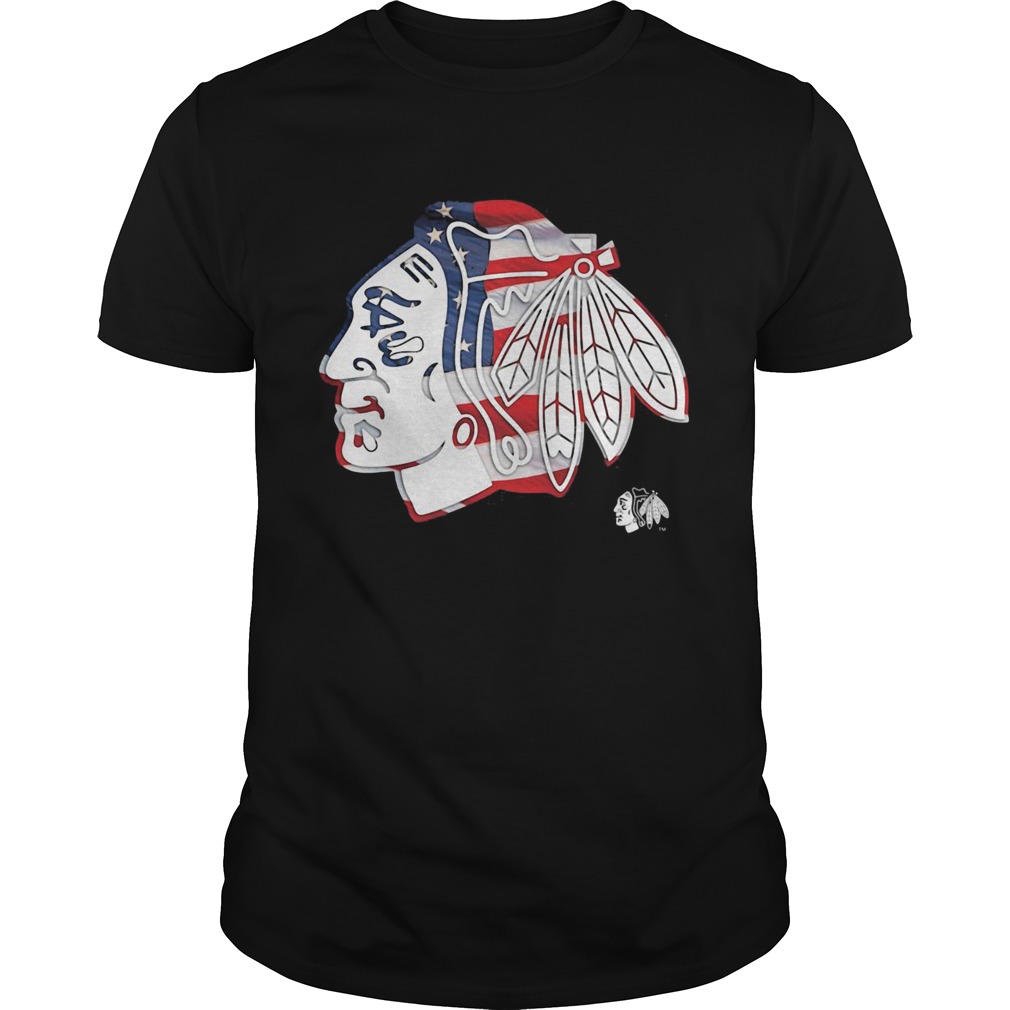 blackhawks shirt chicago flag