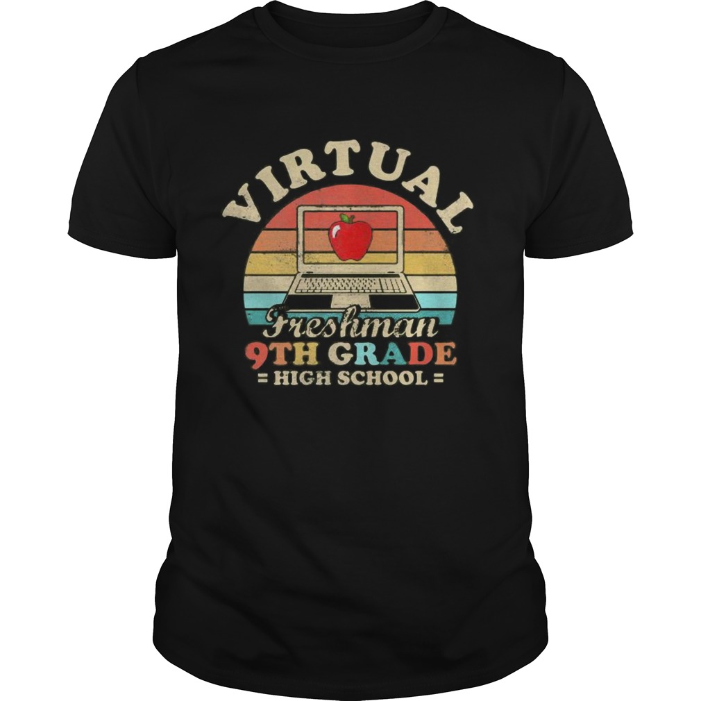 Virtual freshman 9th grade high school vintage retro shirt