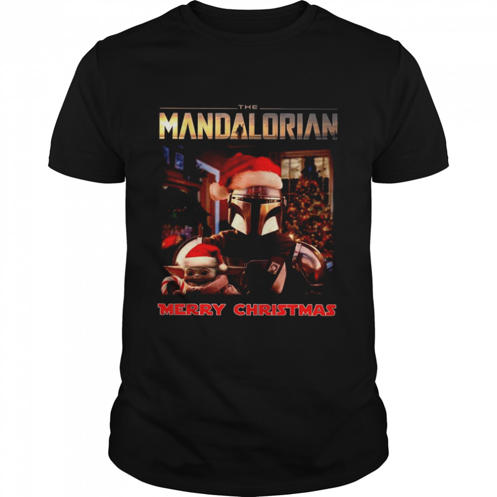 Star Wars The Mandalorian And Baby Yoda Merry Christmas shirt